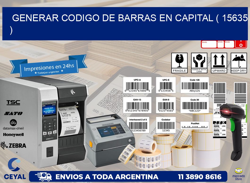 GENERAR CODIGO DE BARRAS EN CAPITAL ( 15635 )