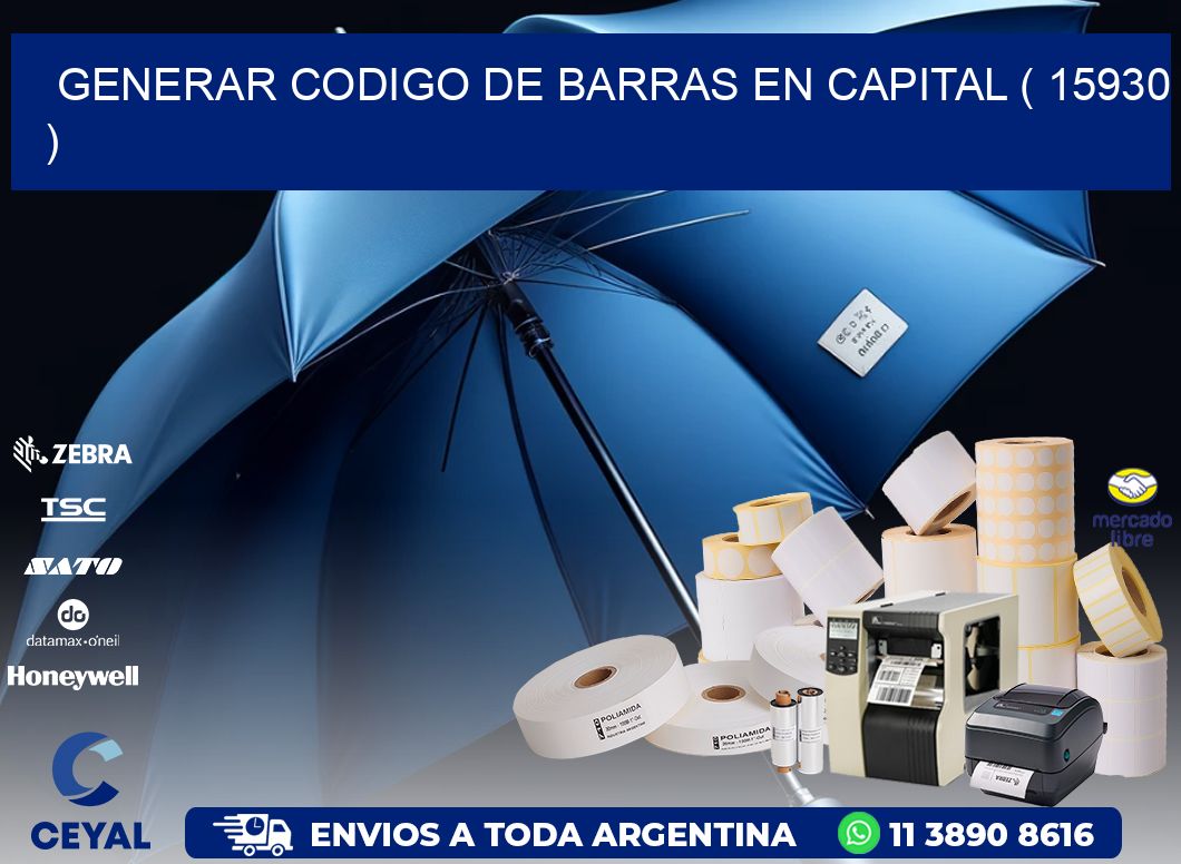 GENERAR CODIGO DE BARRAS EN CAPITAL ( 15930 )
