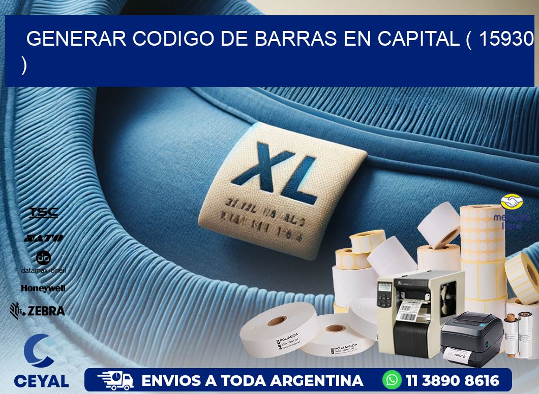 GENERAR CODIGO DE BARRAS EN CAPITAL ( 15930 )