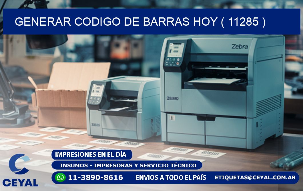 GENERAR CODIGO DE BARRAS HOY ( 11285 )