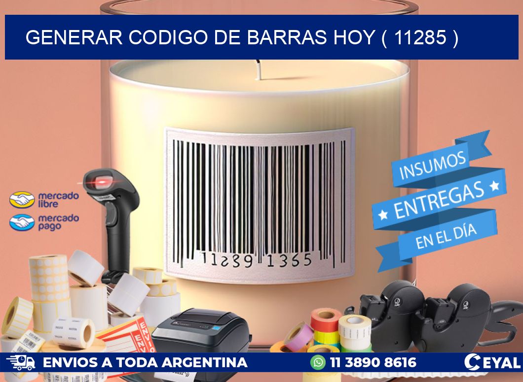 GENERAR CODIGO DE BARRAS HOY ( 11285 )