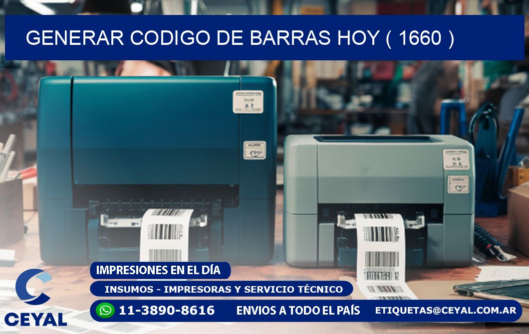 GENERAR CODIGO DE BARRAS HOY ( 1660 )