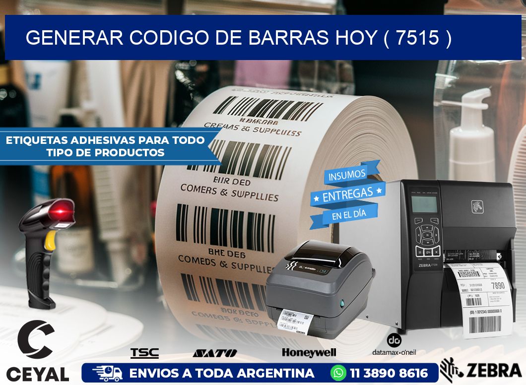 GENERAR CODIGO DE BARRAS HOY ( 7515 )