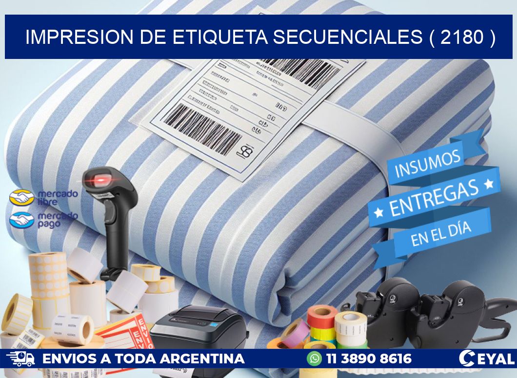 IMPRESION DE ETIQUETA SECUENCIALES ( 2180 )