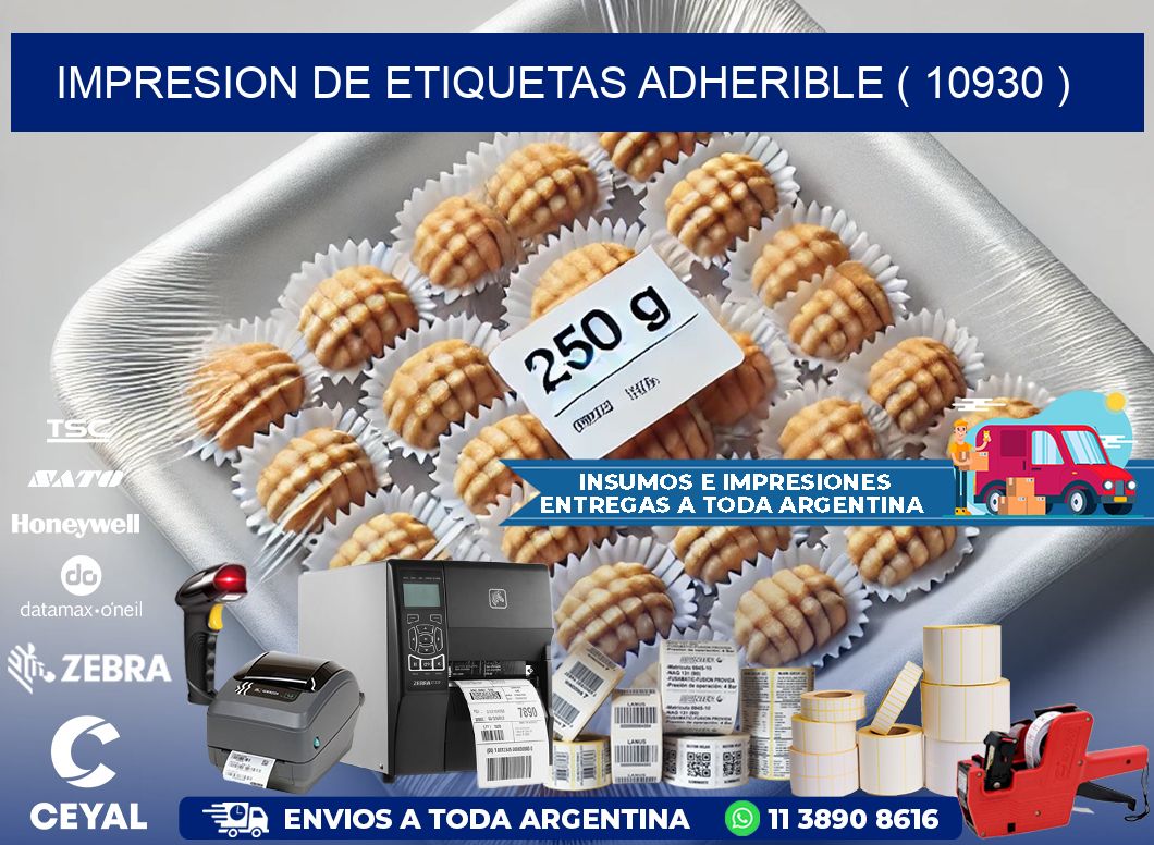 IMPRESION DE ETIQUETAS ADHERIBLE ( 10930 )