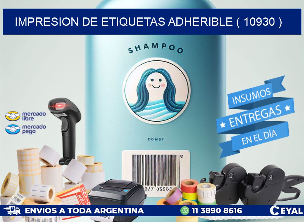 IMPRESION DE ETIQUETAS ADHERIBLE ( 10930 )