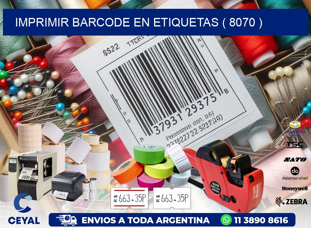 IMPRIMIR BARCODE EN ETIQUETAS ( 8070 )