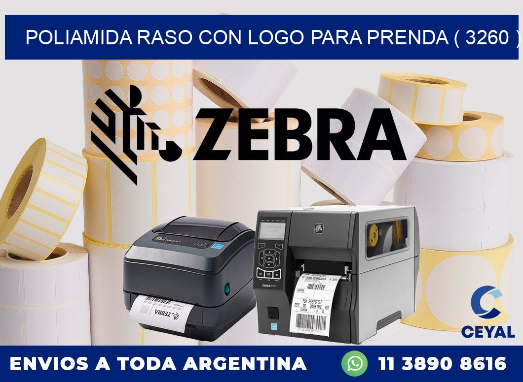 POLIAMIDA RASO CON LOGO PARA PRENDA ( 3260 )