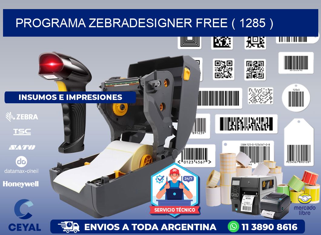 PROGRAMA ZEBRADESIGNER FREE ( 1285 )