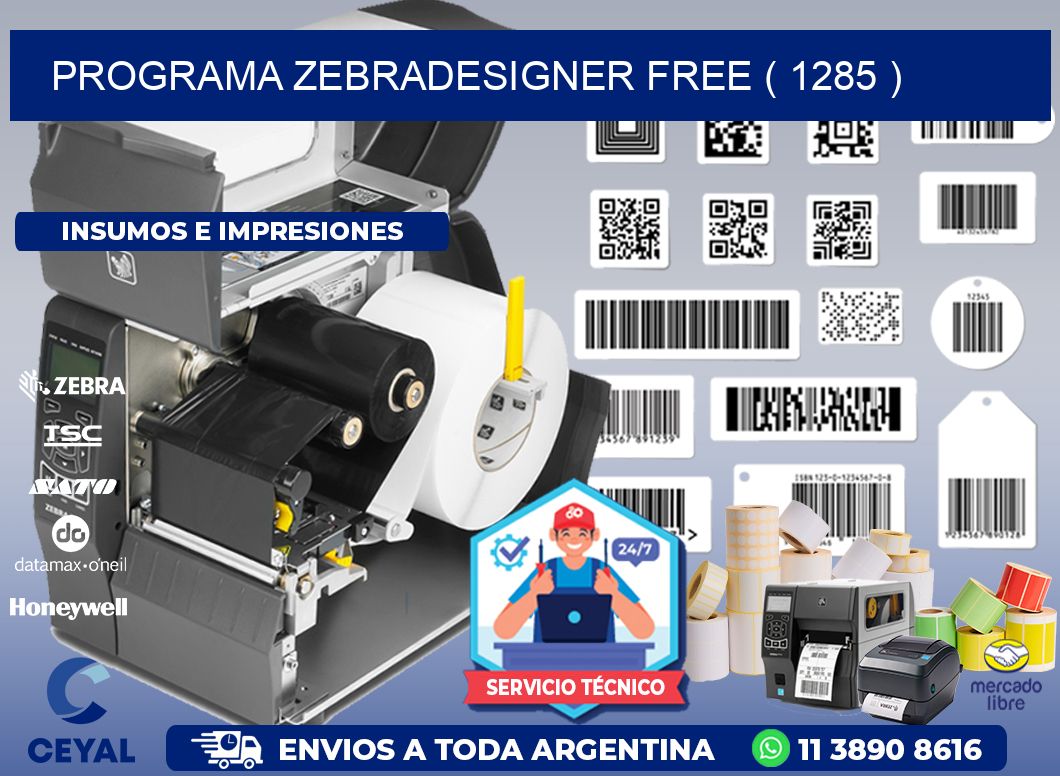 PROGRAMA ZEBRADESIGNER FREE ( 1285 )