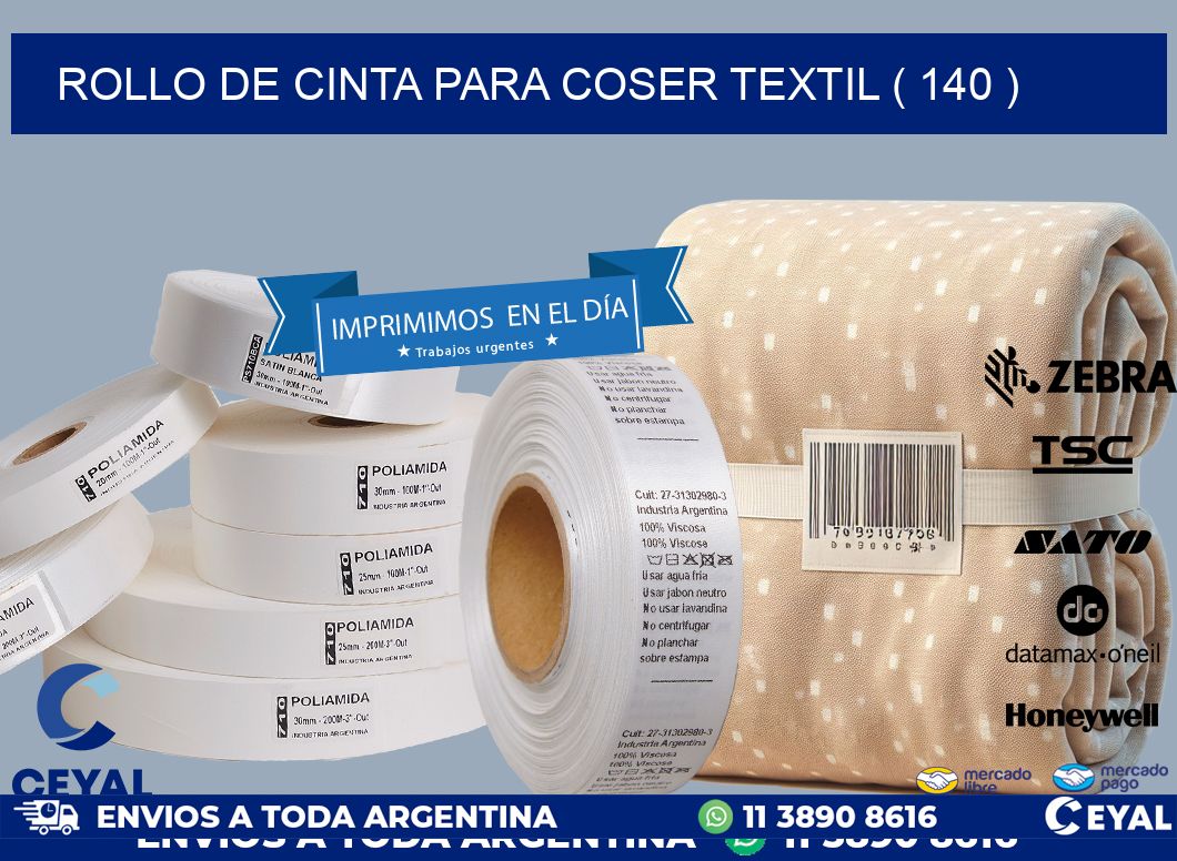 ROLLO DE CINTA PARA COSER TEXTIL ( 140 )