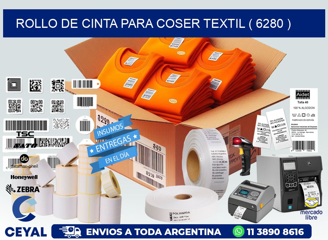 ROLLO DE CINTA PARA COSER TEXTIL ( 6280 )