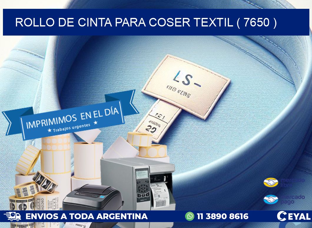 ROLLO DE CINTA PARA COSER TEXTIL ( 7650 )