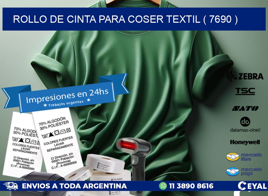 ROLLO DE CINTA PARA COSER TEXTIL ( 7690 )