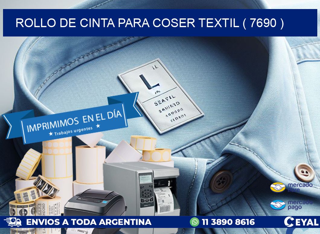 ROLLO DE CINTA PARA COSER TEXTIL ( 7690 )