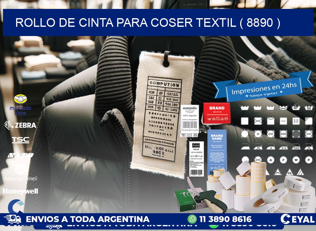 ROLLO DE CINTA PARA COSER TEXTIL ( 8890 )