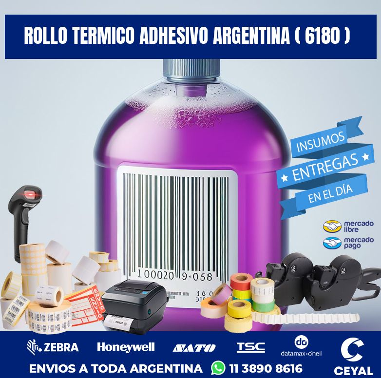 ROLLO TERMICO ADHESIVO ARGENTINA ( 6180 )