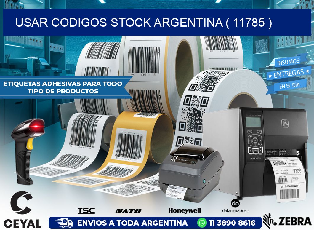 USAR CODIGOS STOCK ARGENTINA ( 11785 )