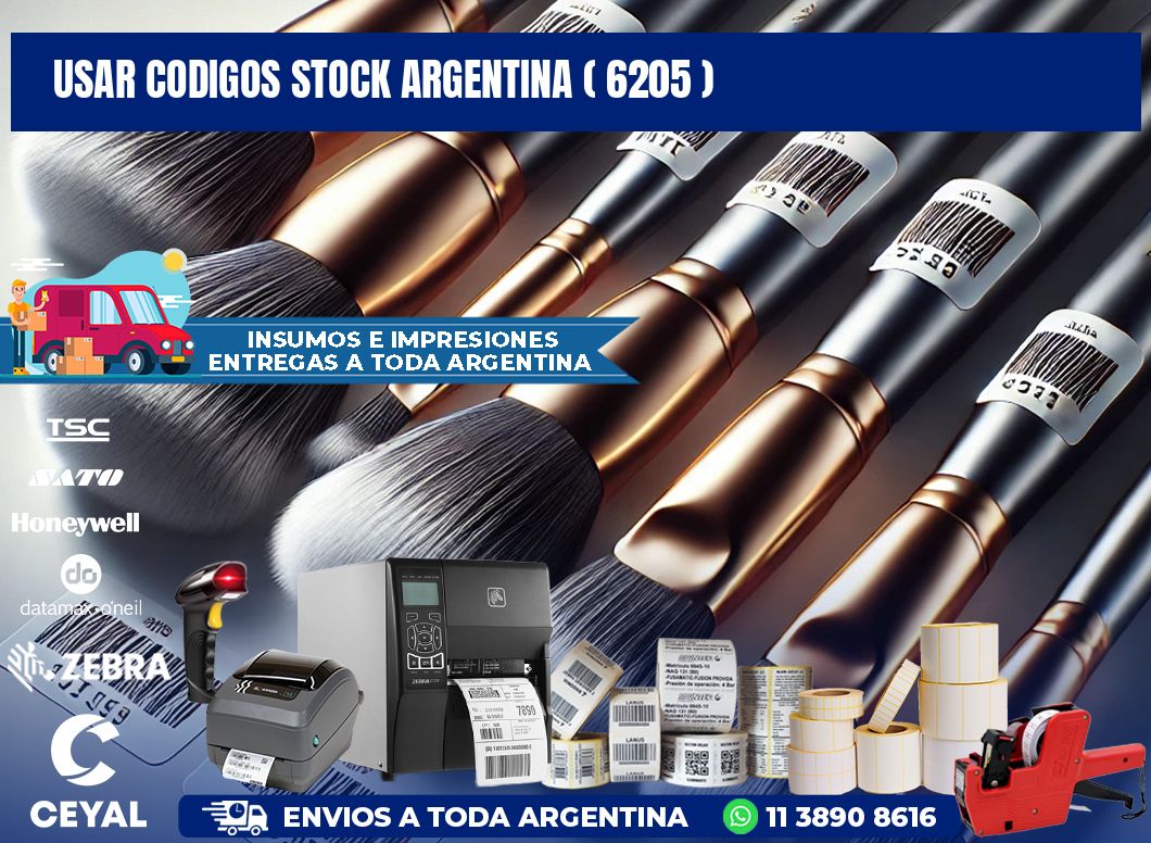 USAR CODIGOS STOCK ARGENTINA ( 6205 )