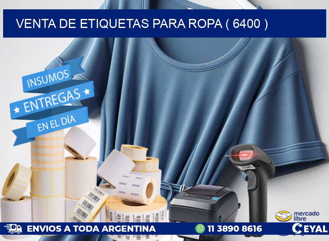 VENTA DE ETIQUETAS PARA ROPA ( 6400 )