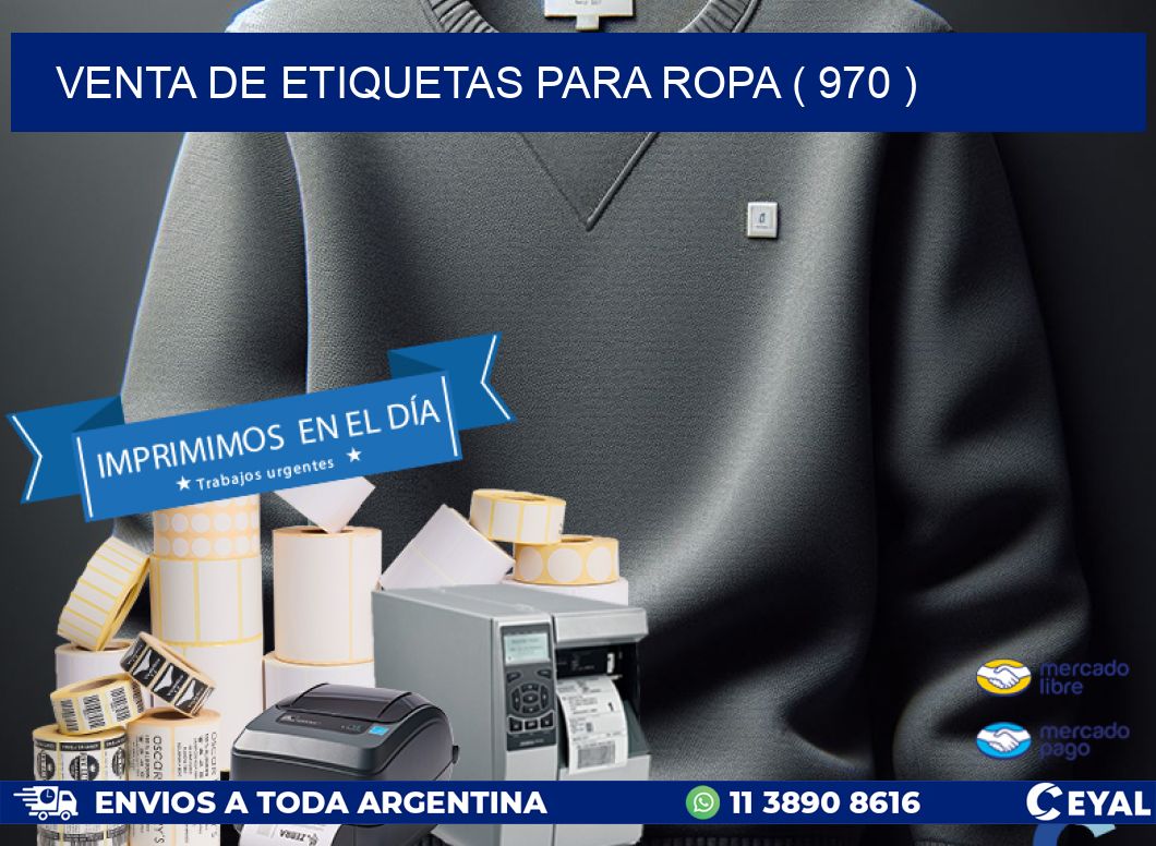 VENTA DE ETIQUETAS PARA ROPA ( 970 )