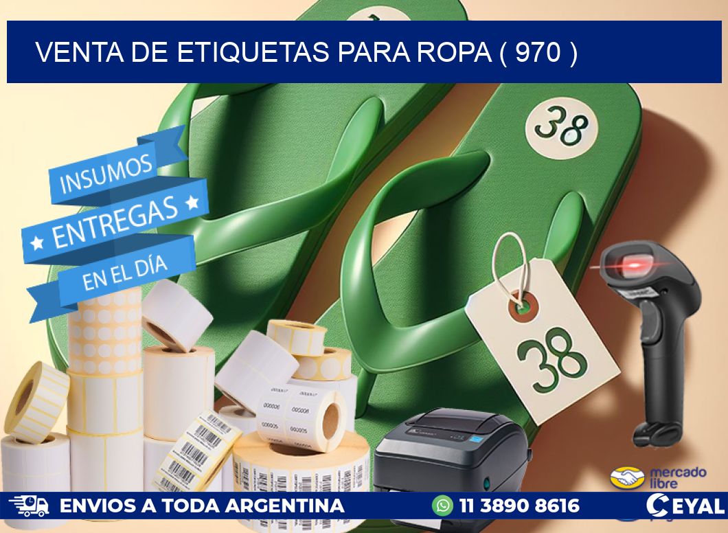VENTA DE ETIQUETAS PARA ROPA ( 970 )