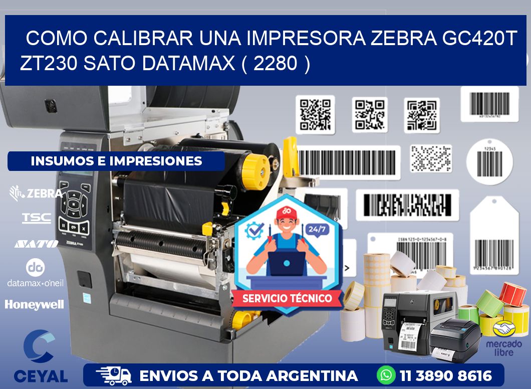 como calibrar una impresora zebra gc420t ZT230 SATO DATAMAX ( 2280 )