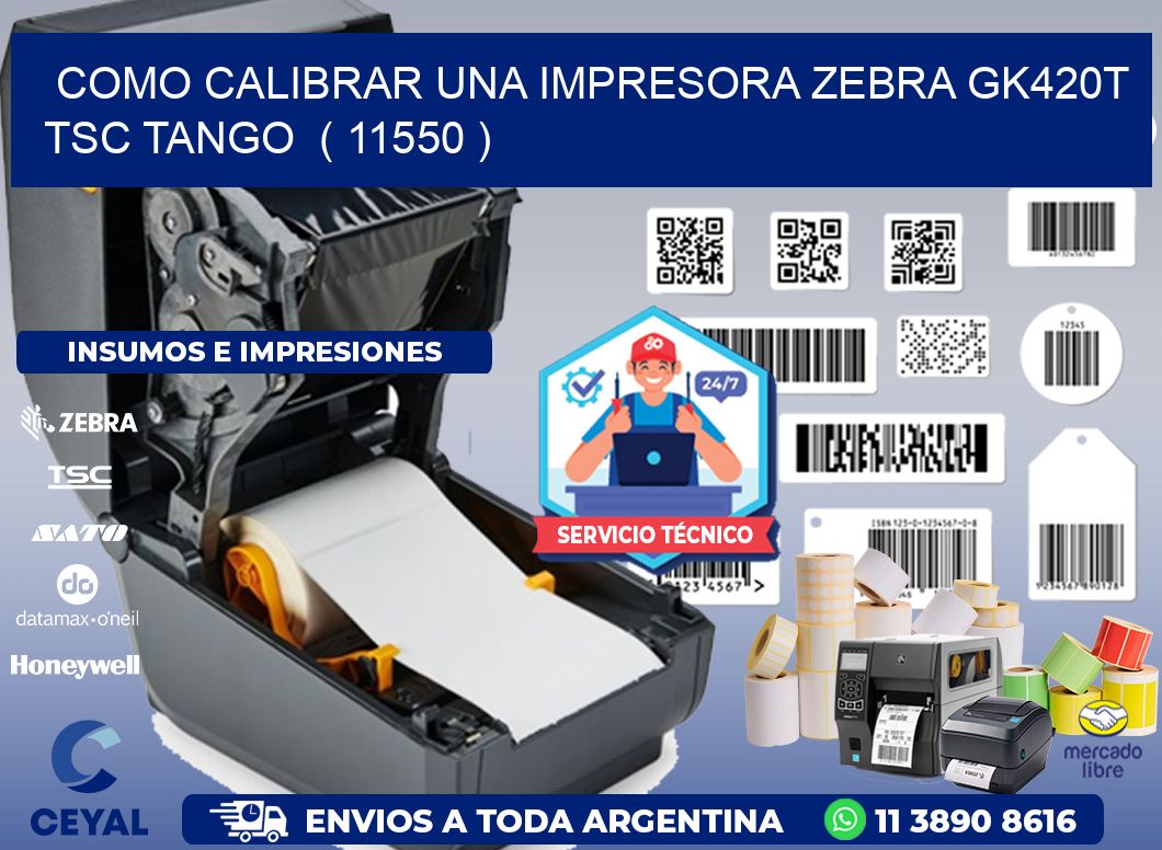 como calibrar una impresora zebra gk420t TSC TANGO  ( 11550 )