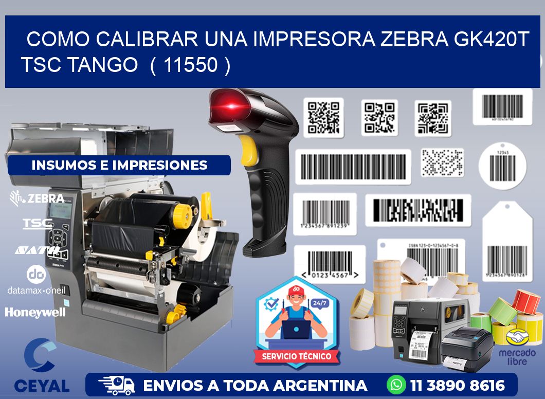 como calibrar una impresora zebra gk420t TSC TANGO  ( 11550 )