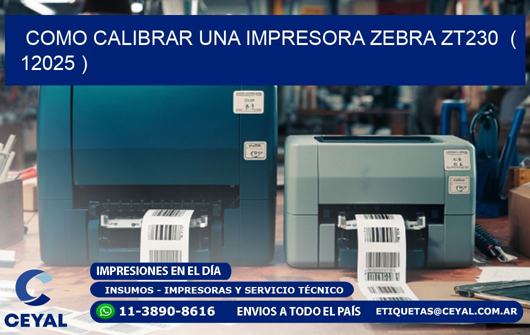 como calibrar una impresora zebra zt230  ( 12025 )