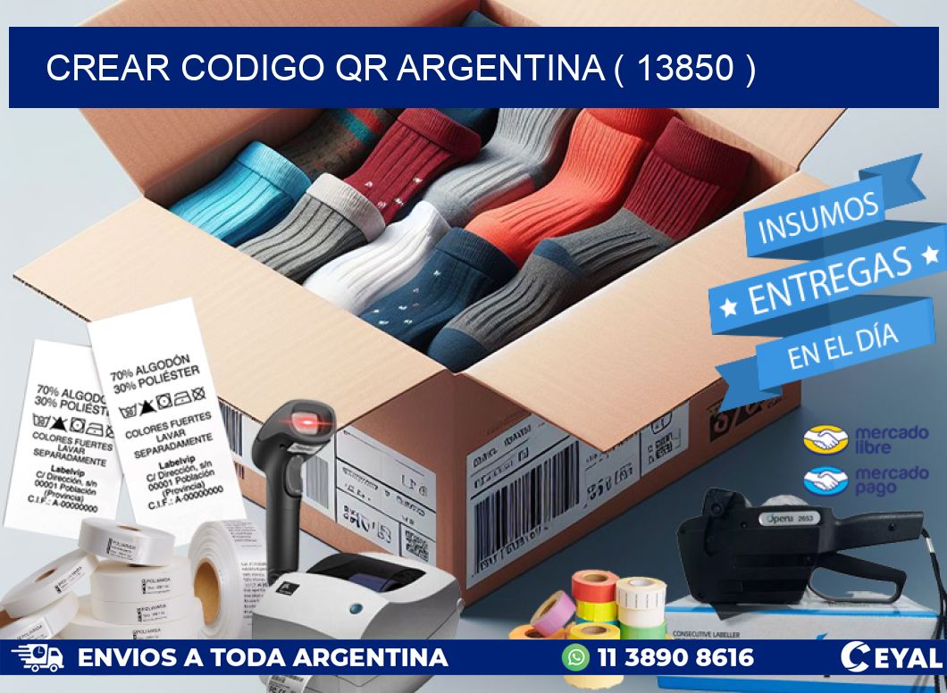 crear codigo qr argentina ( 13850 )