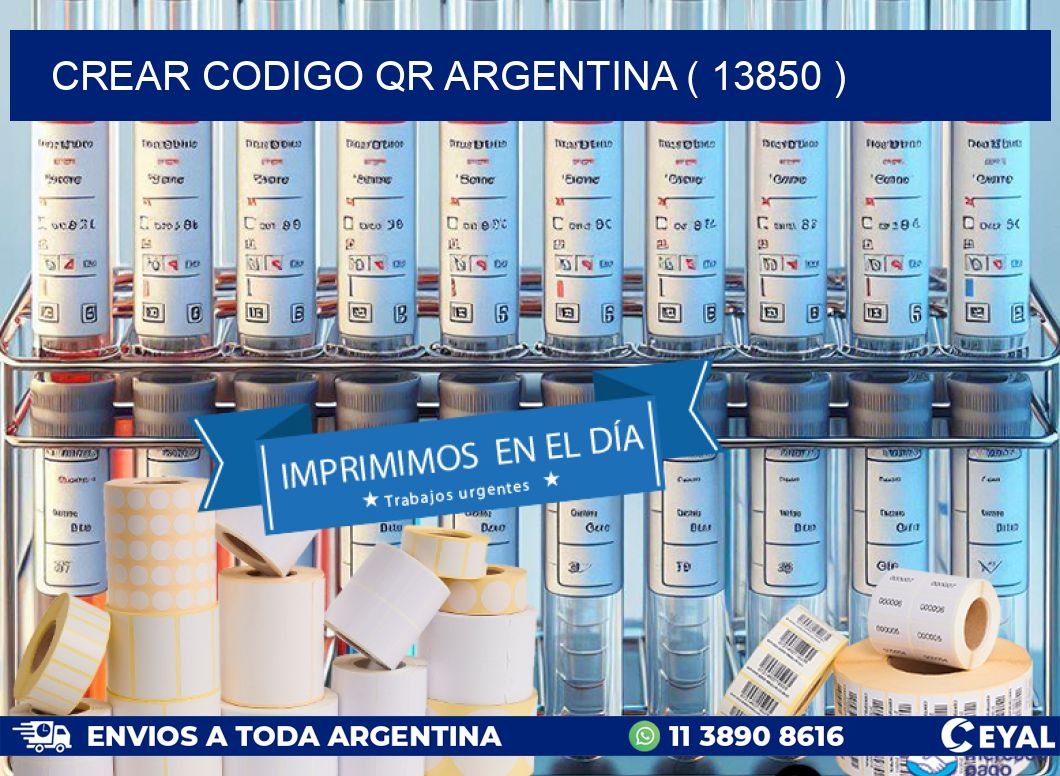 crear codigo qr argentina ( 13850 )