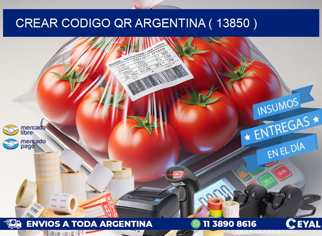 crear codigo qr argentina ( 13850 )