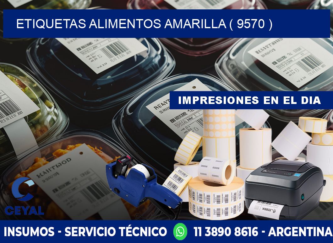 etiquetas alimentos amarilla ( 9570 )