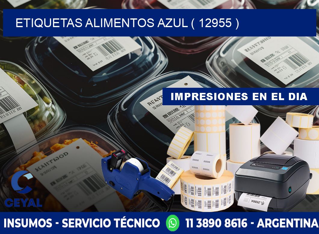 etiquetas alimentos azul ( 12955 )