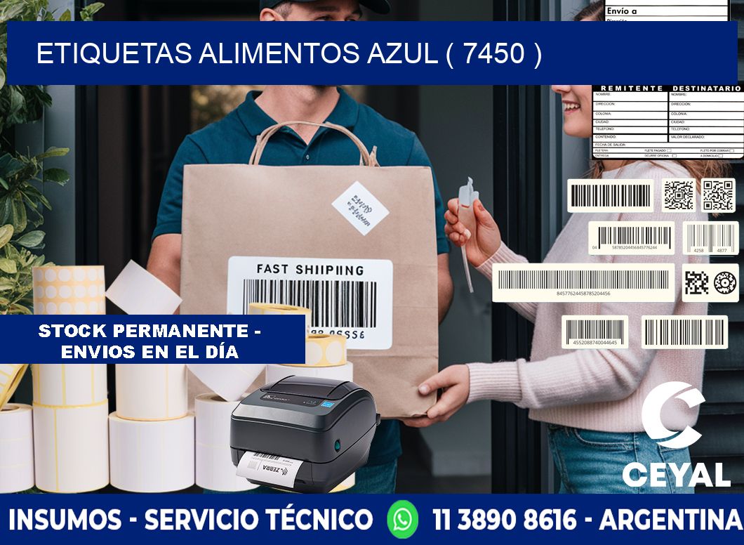 etiquetas alimentos azul ( 7450 )