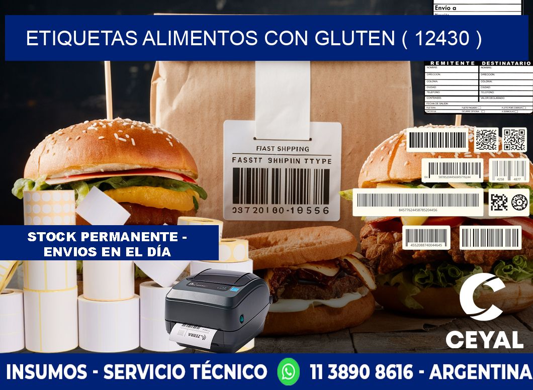 etiquetas alimentos con gluten ( 12430 )