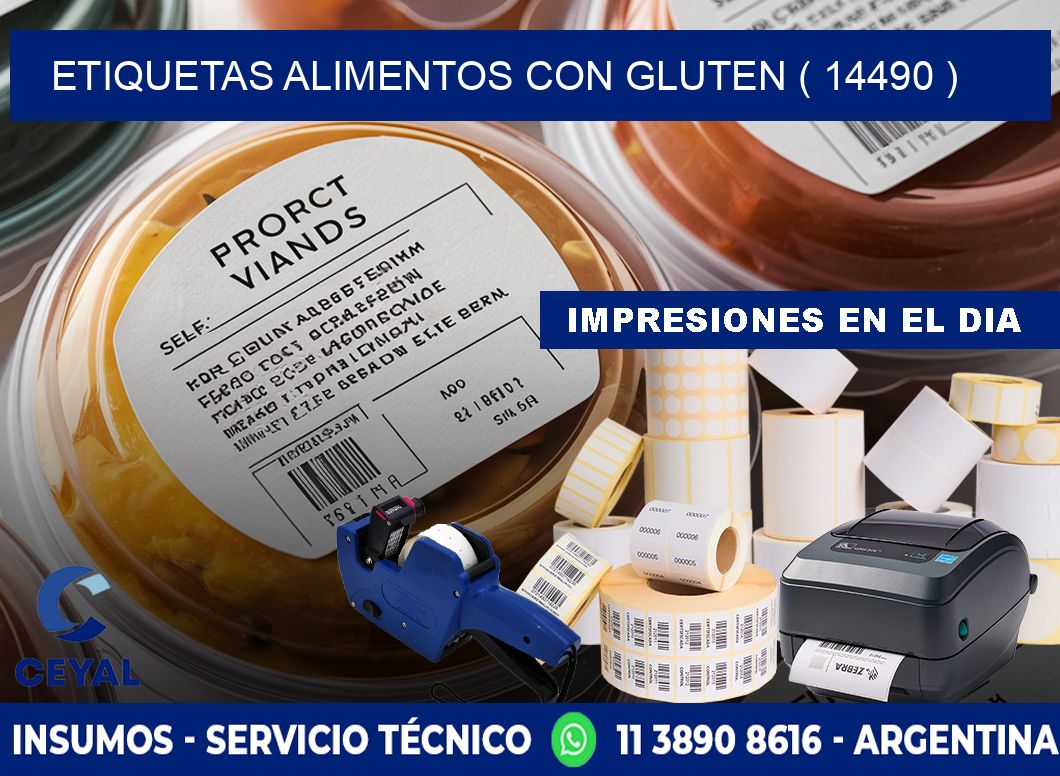 etiquetas alimentos con gluten ( 14490 )