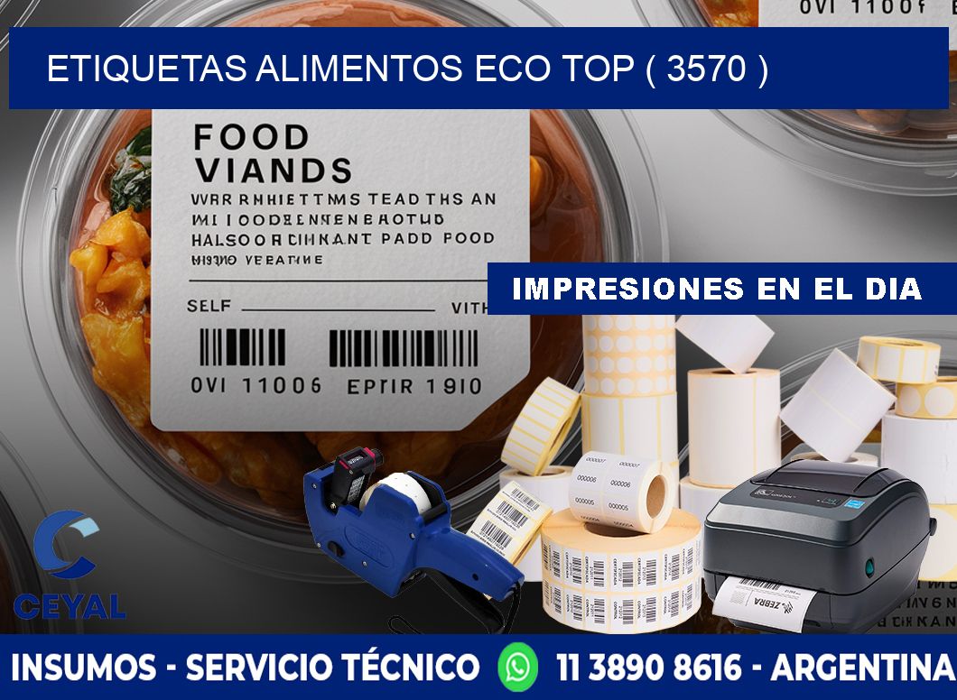 etiquetas alimentos eco top ( 3570 )