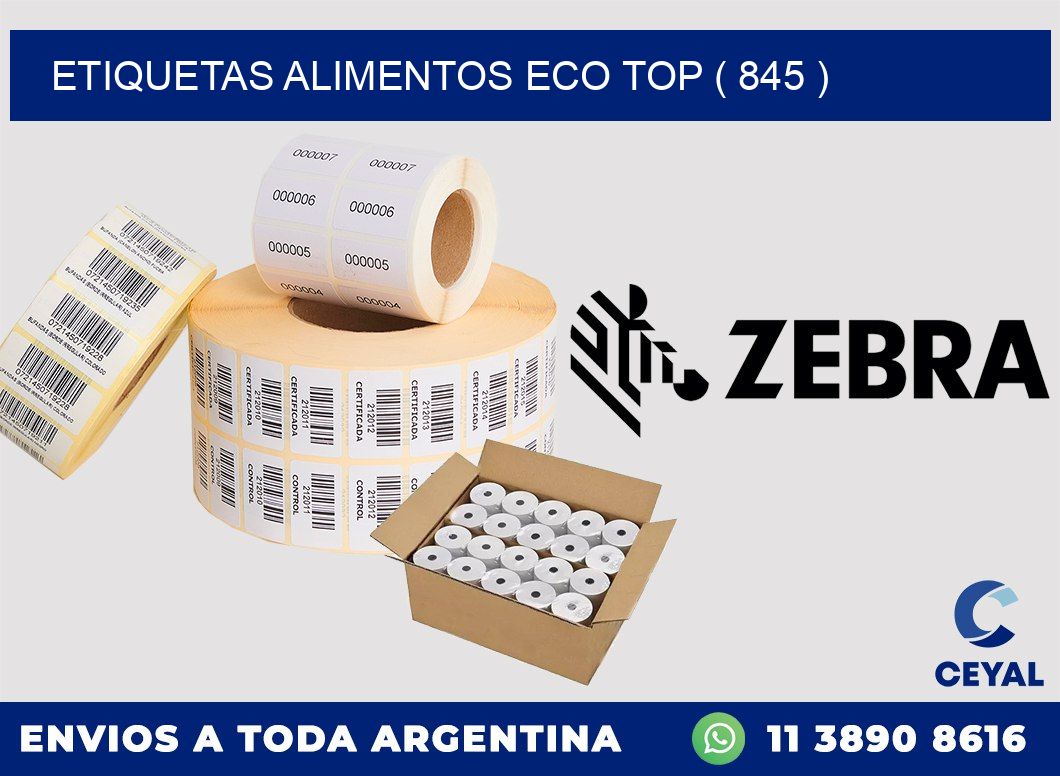 etiquetas alimentos eco top ( 845 )