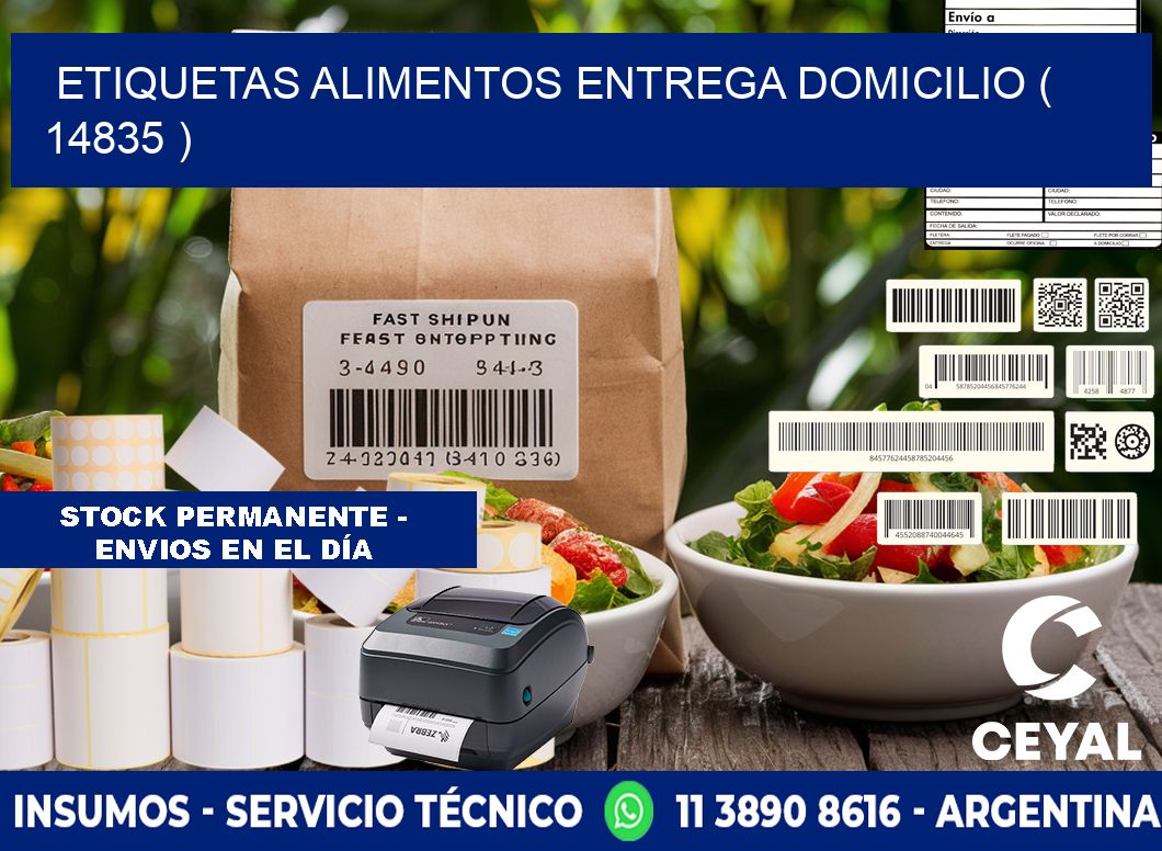 etiquetas alimentos entrega domicilio ( 14835 )
