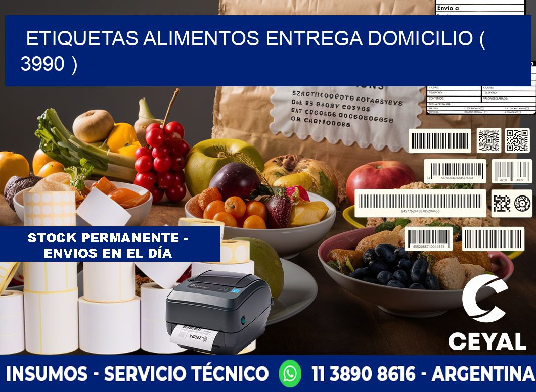 etiquetas alimentos entrega domicilio ( 3990 )