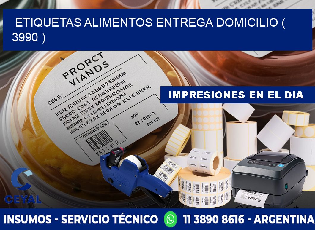 etiquetas alimentos entrega domicilio ( 3990 )