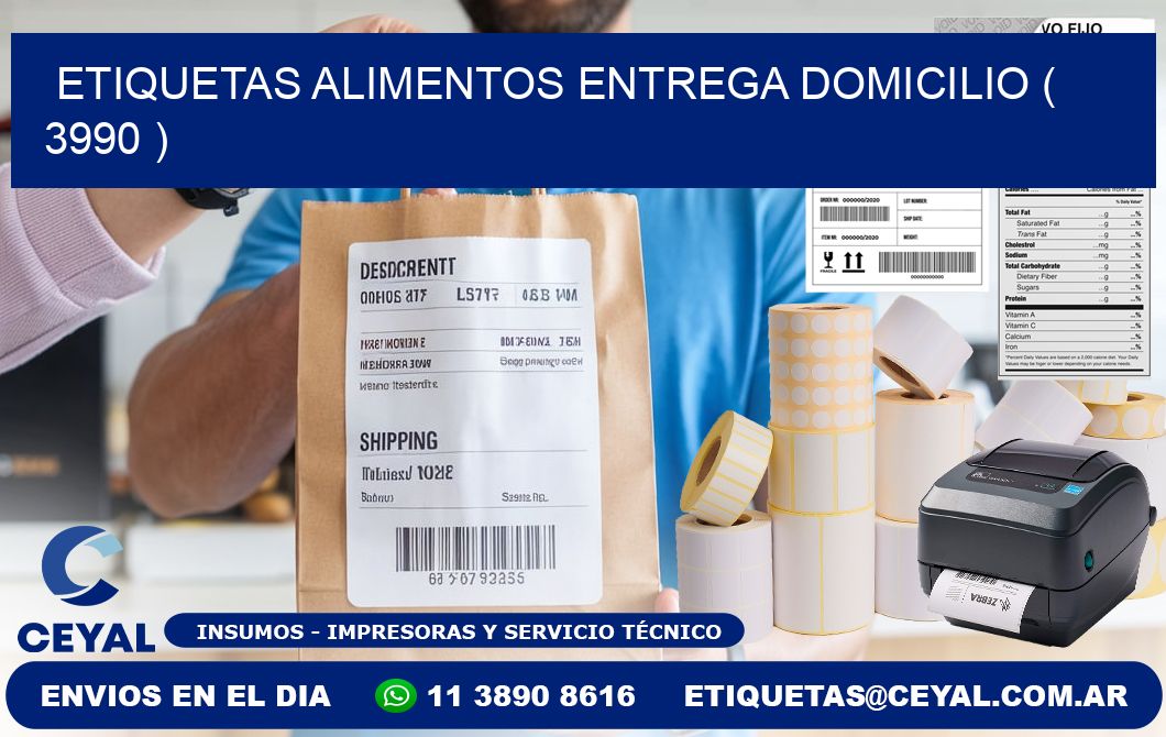 etiquetas alimentos entrega domicilio ( 3990 )