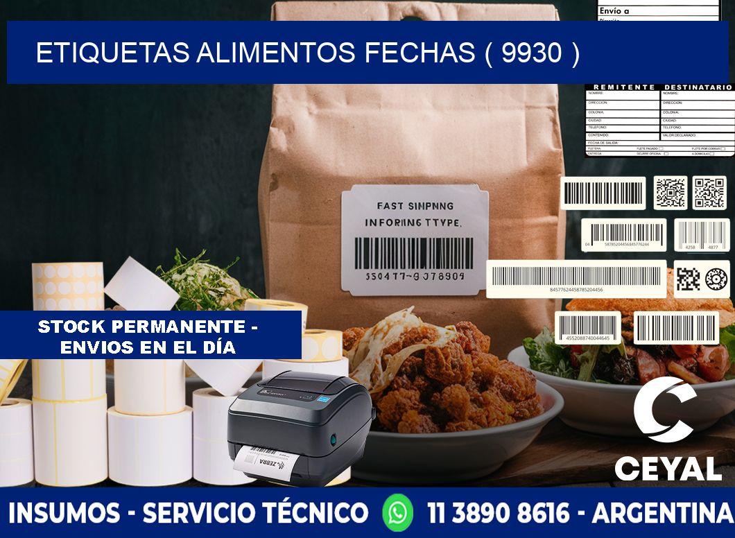 etiquetas alimentos fechas ( 9930 )