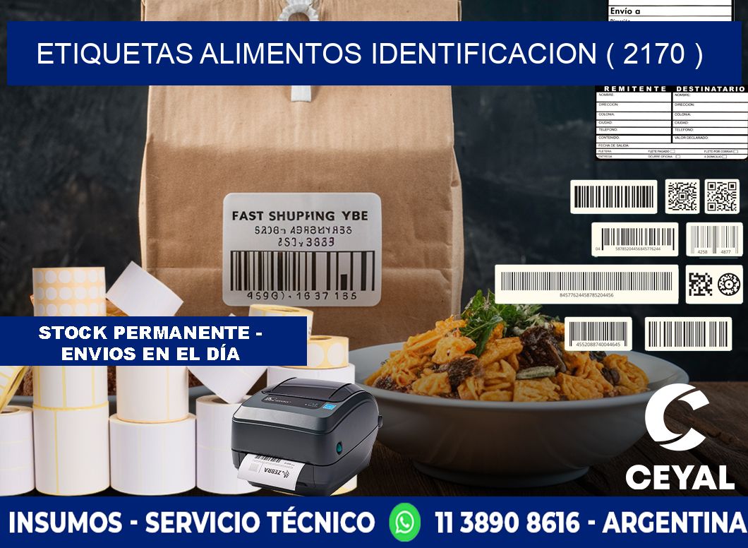 etiquetas alimentos identificacion ( 2170 )