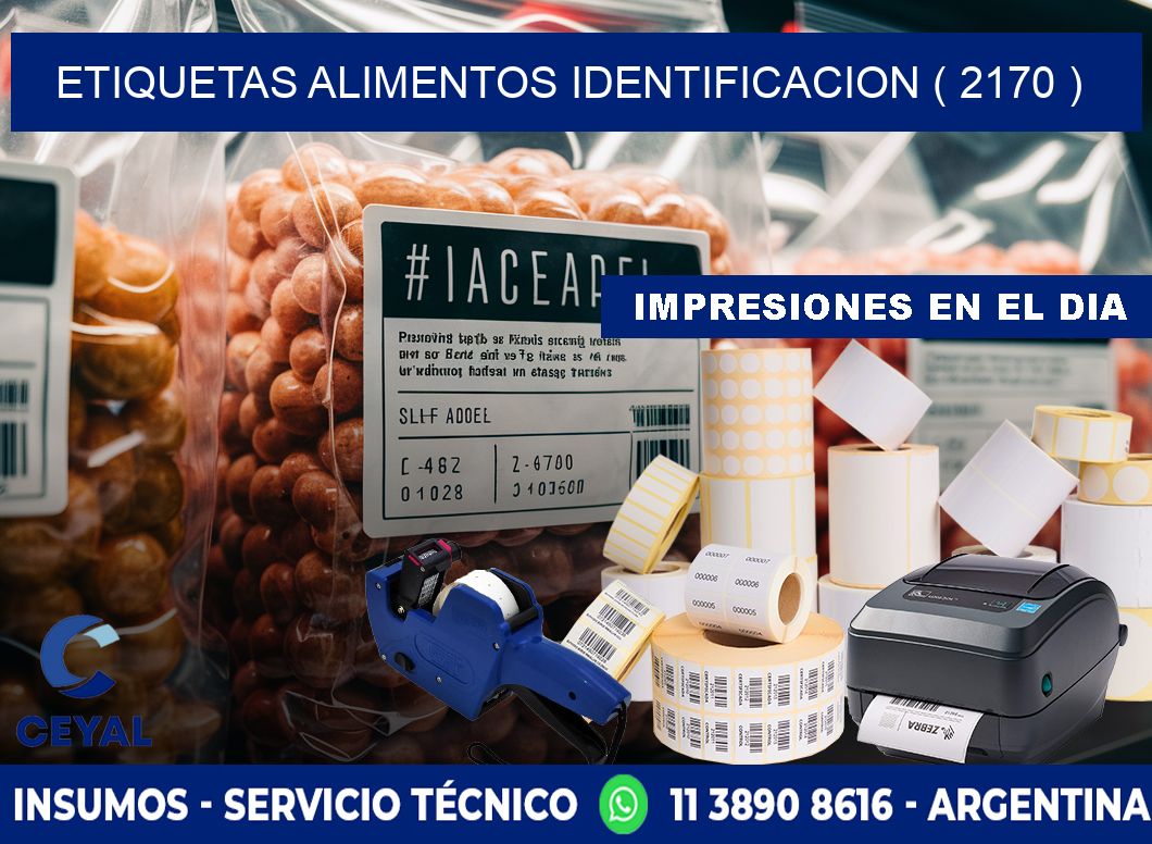 etiquetas alimentos identificacion ( 2170 )