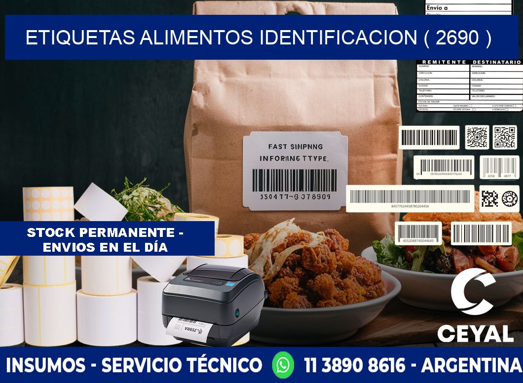 etiquetas alimentos identificacion ( 2690 )