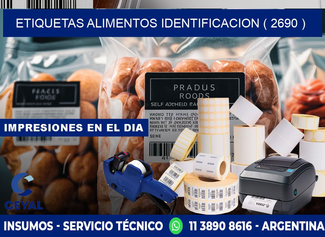 etiquetas alimentos identificacion ( 2690 )
