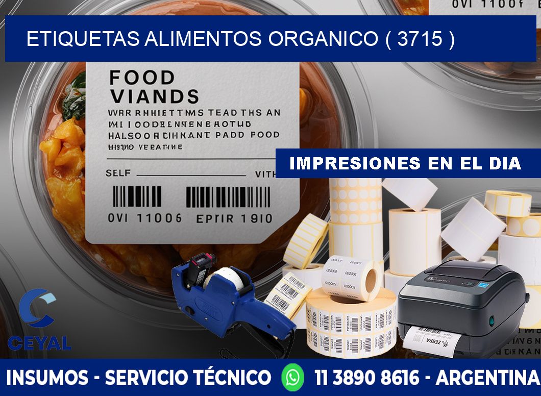 etiquetas alimentos organico ( 3715 )